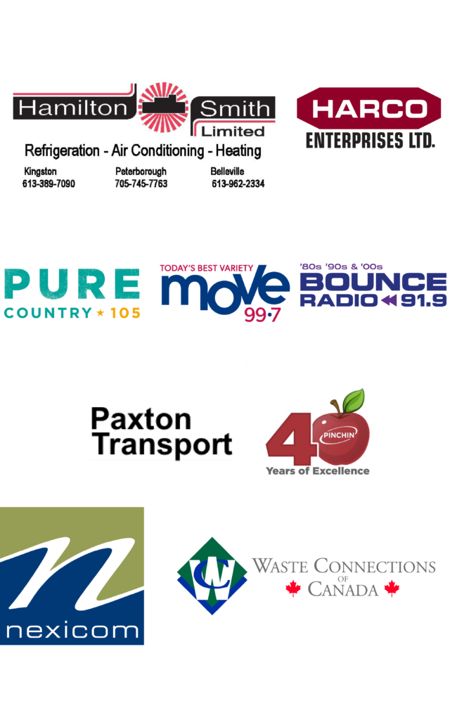 Winterfest Sponsors' Logos: Hamilton-Smith, Harco, Paxton Transport, Pinchin, Pure Country 105, Move 99.7, Bounce 91.9, Nexicom, Waste Connections Canada