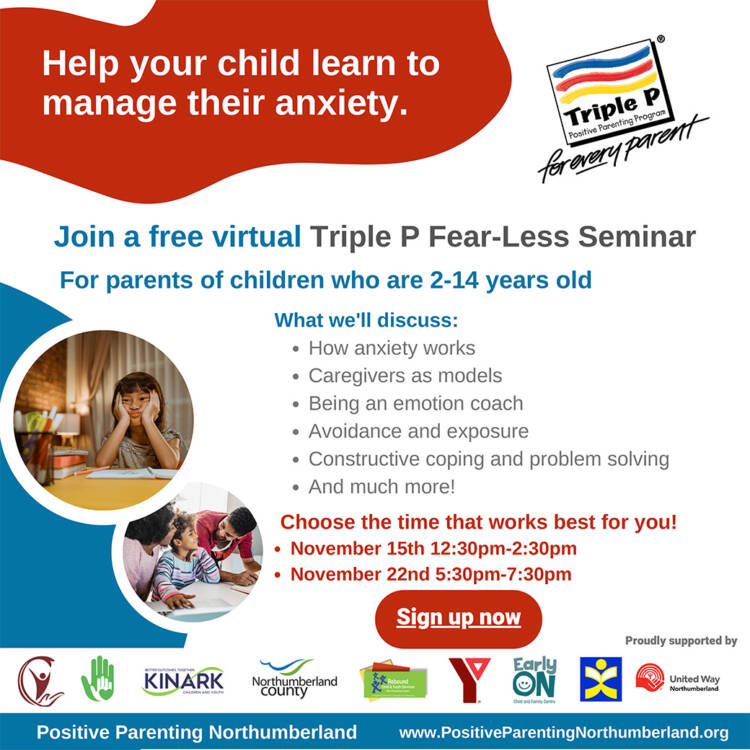 Poster promoting Fear-Less Seminar