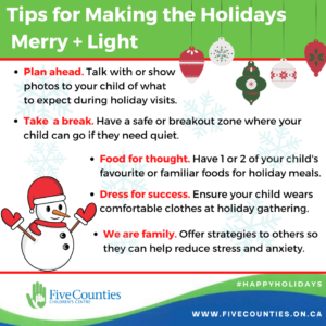 tips to make the holidays less stressful for kids