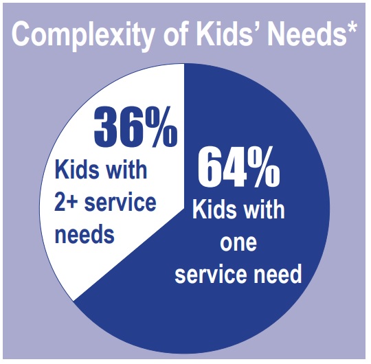 Complexity of kids' needs can vary, according to this visual