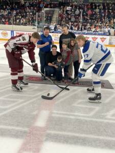 Puck drop at Petes Family Day game in 2023