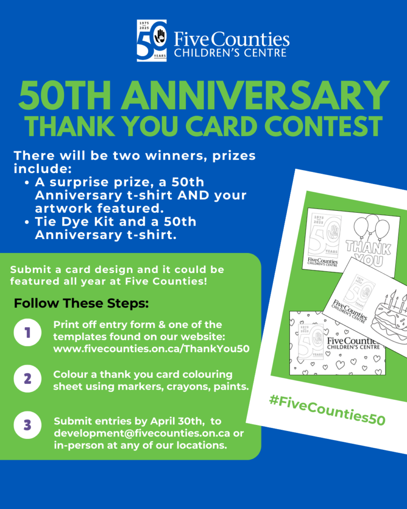 50th Anniversary Thank You Card contest
