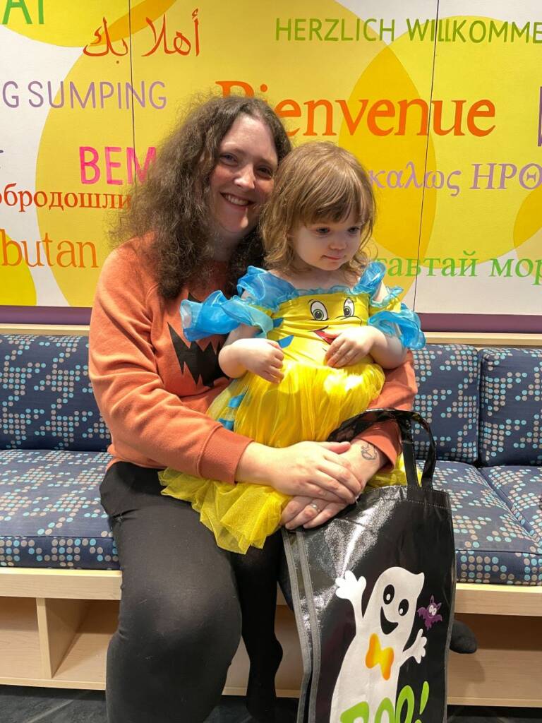 Emira with her mom, Haidyn