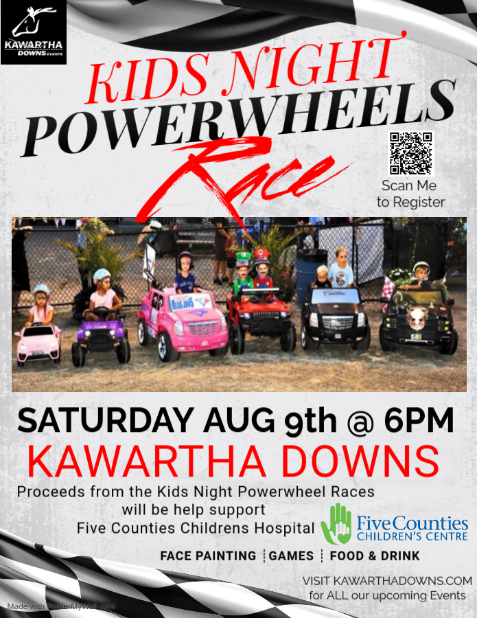 Kids Night Powersport Wheels race poster 