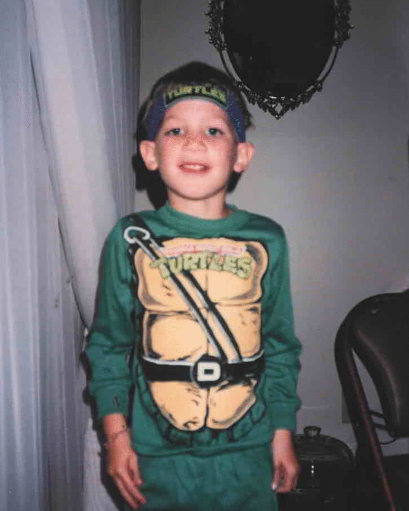 Jordie as a young boy 