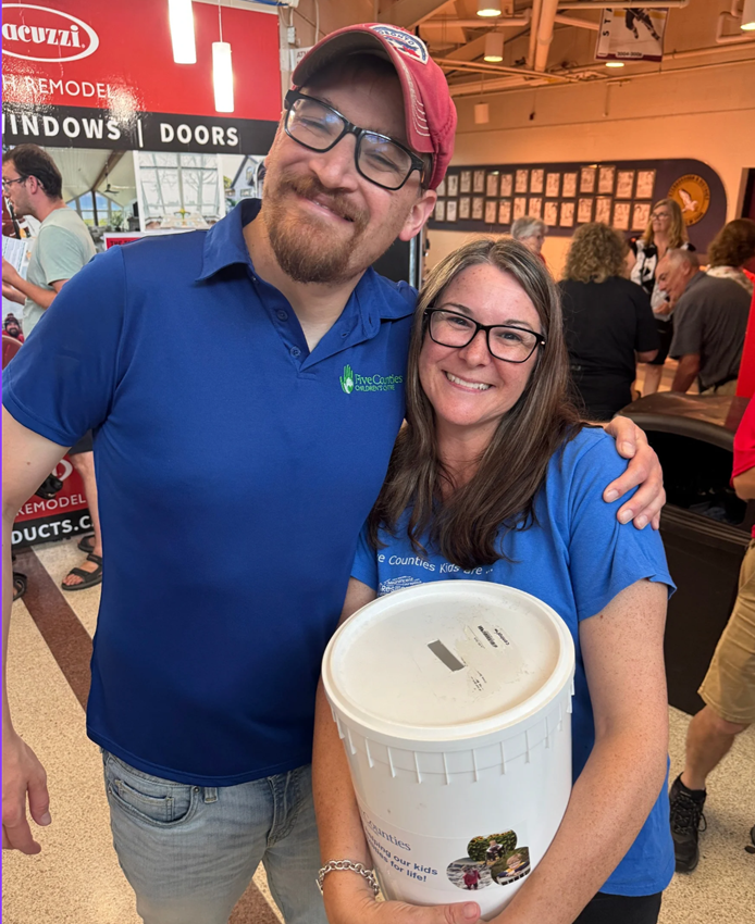 Jordie helping out at Five Counties event