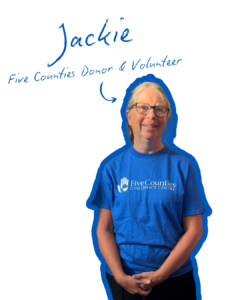 Five Counties supporter Jackie