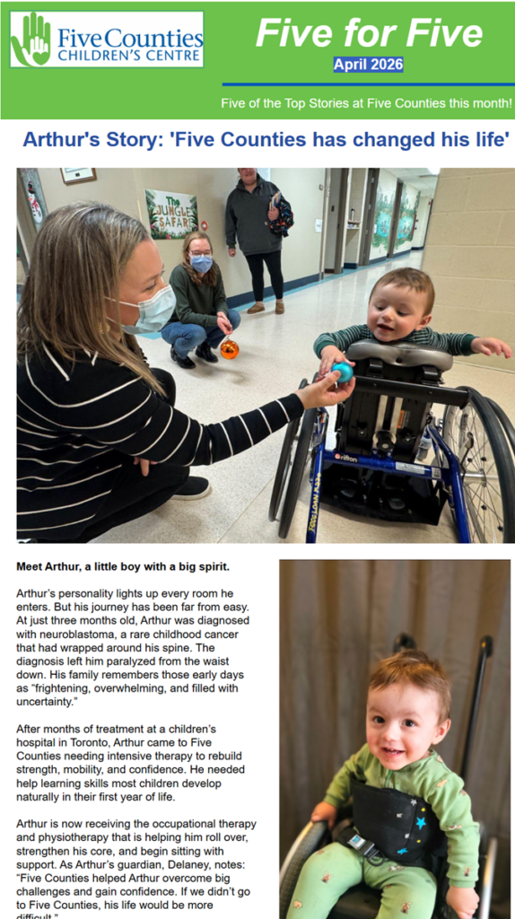 Five for Five newsletter in April 2026