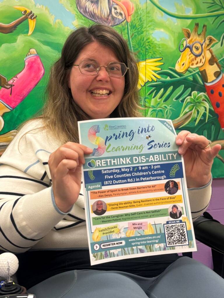 Hayley Hodges invites people to attend Spring into Learning